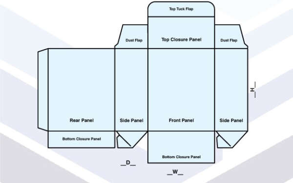 FULL FLAP AUTO BOTTOM BOXES TEMPLATE
