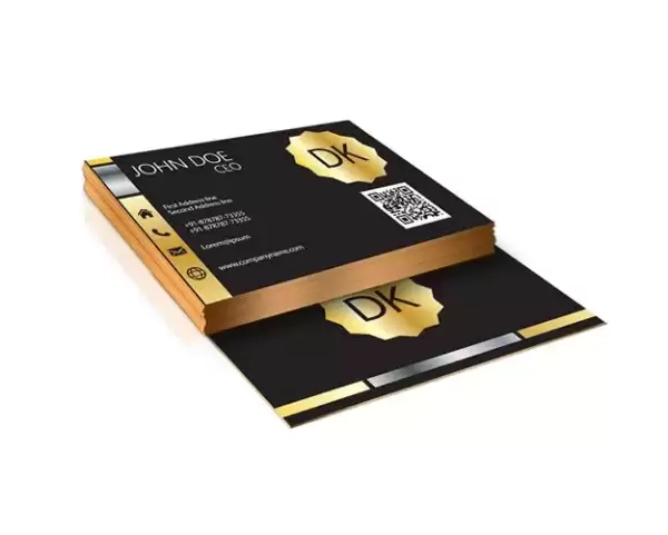 Front Back Custom Business Cards With Foiling