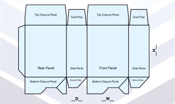 SEAL END AUTO BOTTOM BOX TEMPLATE