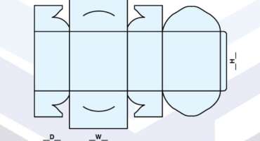 Custom Self-Lock Cake Box Template