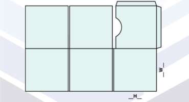 SIX PANEL CD JACKET BOX TEMPLATE