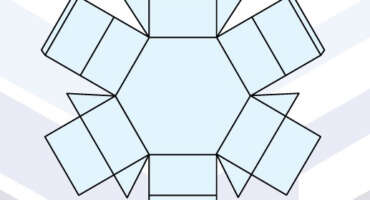 HEXAGON 2 PIECE BOX TEMPLATE