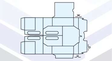 4 PACK BOTTLE CARRIER BOX TEMPLATE