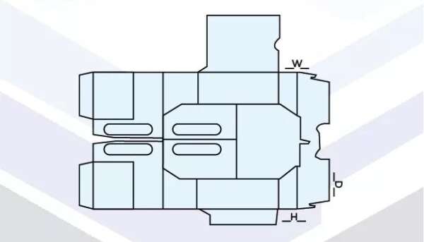 4 PACK BOTTLE CARRIER BOX TEMPLATE
