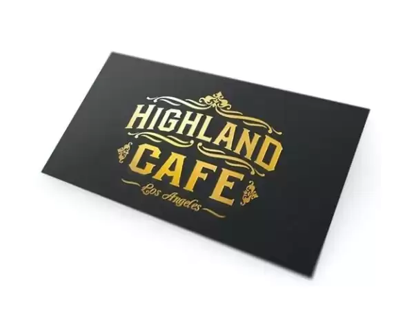 Custom Business Cards With Gold Foiling