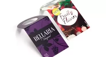 Custom Bottle neck Hang Tags