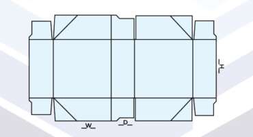 4-Corner Box Tray with Lid Template