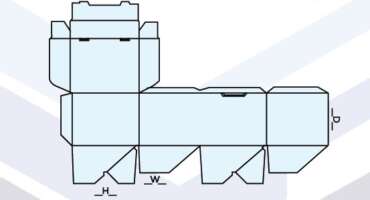 Custom Auto Lock Cap Box Template