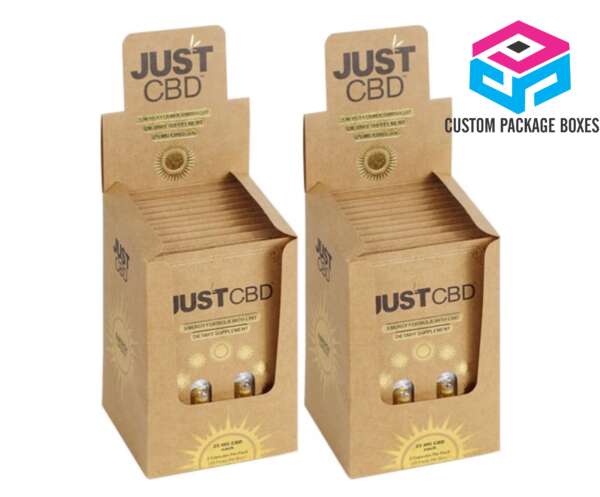Brown Kraft Printed Custom CBD Capsule Boxes