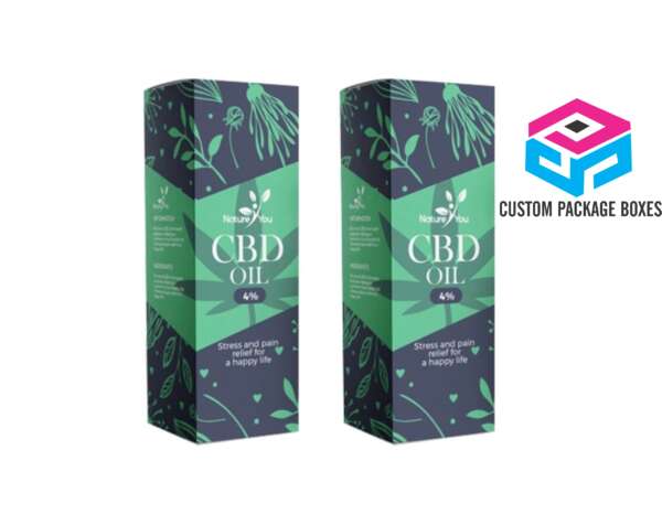 Die-Cut Custom CBD Oil Boxes
