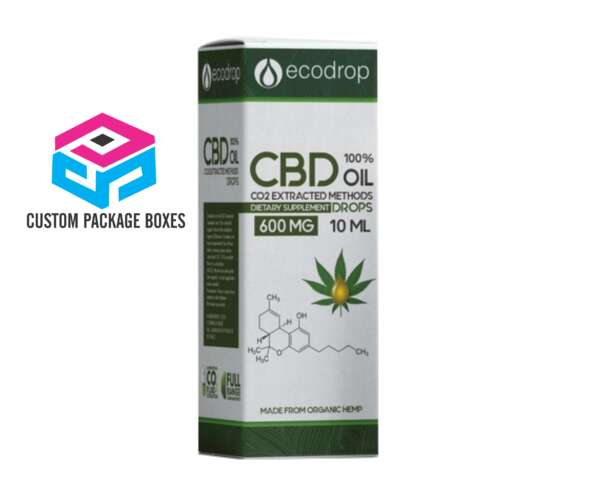 Full Color Printed Custom CBD Tincture Boxes