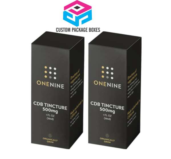 Die-Cut Custom CBD Tincture Boxes