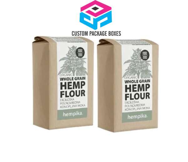 Brown Kraft Custom Printed Hemp Oil Boxes