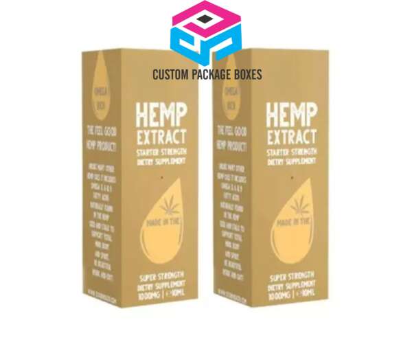 Full Color Custom Printed Hemp Oil Boxes