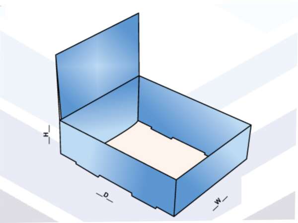 Double wall tuck top box Mock Up