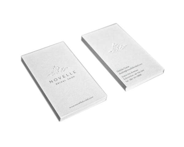 Round Custom Embossed Business Cards