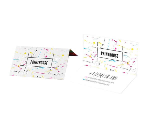 CUSTOM PRINTED FOLDED BUSINESS CARDS