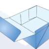 Custom Four Corner with Display Lid Box Mockup