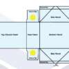 Custom Four Corner with Display Lid Box Template