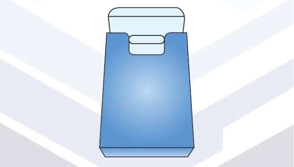 HANDLE BAG SHAPE BOXES MOCKUP