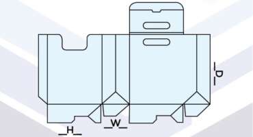 HANDLE BAG SHAPE BOXES TEMPLATE