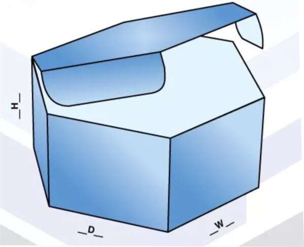 Custom Hexagon Box Mockup