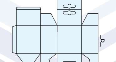 Hanging Tab Snap Lock Bottom Box Template