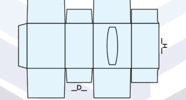 Custom Seal End With Perforated Top Box Template