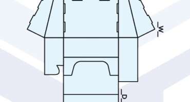 SELF-LOCKED COUNTER DISPLAY BOX TEMPLATE