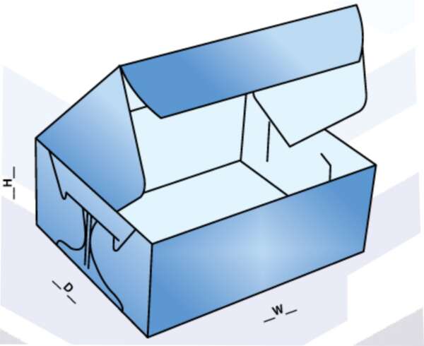 Side Lock Six Corner Box Mockup